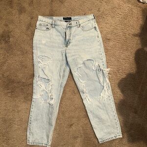 Aeropostale Light Blue Distressed Boyfriend Jeans